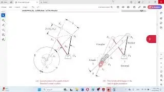 Quick-Return (QR) Four Bar Two-Position Synthesis Using MS Word | Engr. H. M. Shahid Akbar