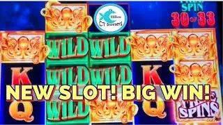 🦑 BIG WIN on NEW SLOT! TREASURE HUNTER SLOT MACHINE @ FOXWOODS! RELEASE THE KRAKEN! 🦑