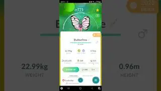 Shiny Caterpie Family! Pokemon Go! #pokemon #pokemongo #pok&eacute;mongo (Caterpie, Metapod, Butterfree)
