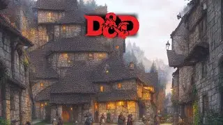 Medieval village square ambiance - D&D and TTRPG background soundscape