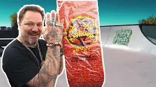 We Made a CUSTOM Skate Deck for Bam Margera!!!