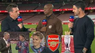 Mikel Arteta And Christos Tzolis Postmatch Interview🗣️ Gary Neville, Ian Wright & Carragher Review