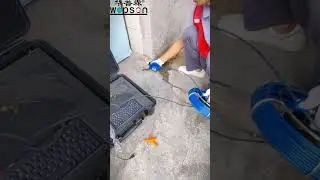 🍗Bends in sewer pipe #camera #plumber