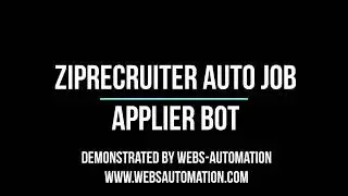 Ziprecruiter Auto Job Applier Bot