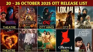 This Week 20 - 26 October OTT Release Movies & Web Series | Lokah OTT | OG Hindi OTT | Netflix, Zee5