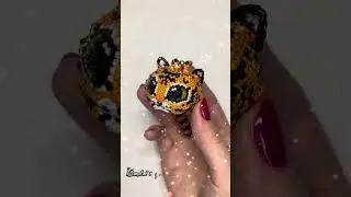 Beaded Tiger Pattern 🐯 Seed Bead Animals Patterns Peyote Stitch