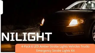 Nilight Surface Mount Led Strobe Light Kit (4 Pcs)