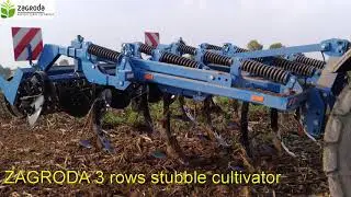 ZAGRODA 3 rows stubble cultivator