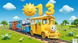 Rang Birangi Train 🌈 | Learning Colors, Numbers & Animals | Nanha Universe Hindi Rhymes for kid's 