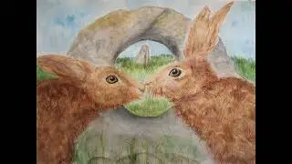 Hares In The Morning - Ali Hammond Art - Original music composed by Hal Dickens