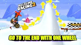 The challenge is how to cross the finish line with one wheel🤯😱