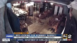 Police search for Smaltimore bar robbery suspect