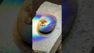 Giant lens turns rock on into obsidian #minecraft #geology #volcano
