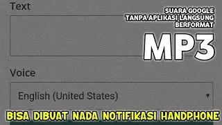 CARA BUAT SUARA GOOGLE ONLINE