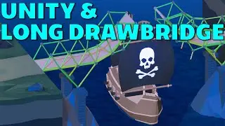 UNITY & LONG DRAWBRIDGE - Poly Bridge 2 (Levels 2-1 & 2-2)
