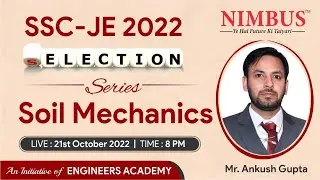 Soil Mechanics for SSC JE 2022 (CE) - 🔴 Live Class | Selection Series | Free Online Coaching | L-9