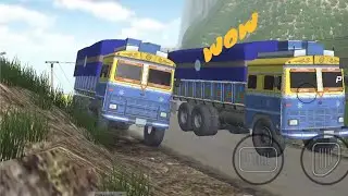 Fully loaded truck in narrow hilly road/ Indian Truck Driving @gpgaming-12-c2o