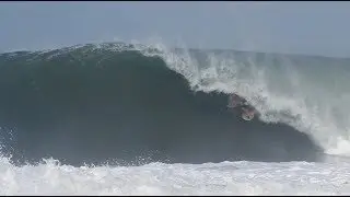The Domke Daily 135: INSANE Barrel Ride Skimboarding Big Waves In Mexico
