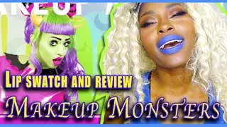 Makeup monsters swatches and review The best blue lipstick