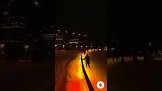 Ottawa City Hall Rink of Dreams 夜晚溜冰