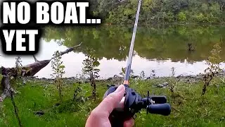Late Summer Bass Fishing with a Texas Rig (Bank Fishing & Boat Update)