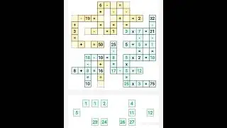 Math Puzzle || Cross Math Game