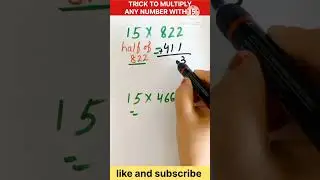 Math Hacks: Multiply by 15 in Seconds#hack #numbers #multiplication