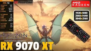 RX 9070 XT - Horizon Forbidden West - 1080p, 1440p, 4k