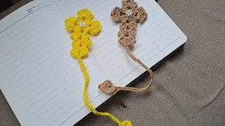 Crochet Bookmark Tutorial for Beginners: 10 Minutes Beautifull Crochet Cross Bookmark Tutorial