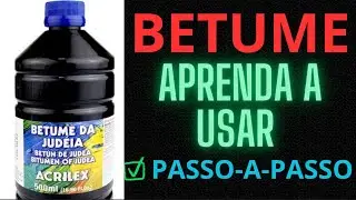 COMO USAR BETUME DA JUDEIA ACRILEX COM VERNIZ.[PASSO-A-PASSO]#diy #façavocêmesmo #artesanato
