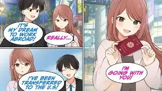 [Manga Dub] I told a friend that I was going to be transferred abroad and she suddenly [RomCom]