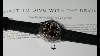 1965 Bulova Snorkel 666ft Devil Diver men's vintage watch.  Model reference 386-1.