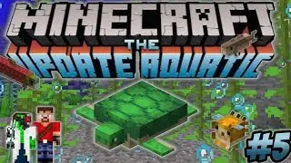 Minecraft Update Aquatic Turtle Farm Underwater Base - Ren & Doc Build Stuff #5