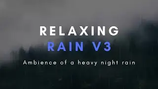 Relaxing Rain, Night Rain Sound for Relaxing, Studying, Insomnia. ASMR. Sound of Nature.