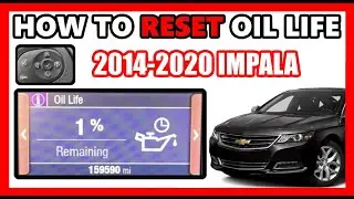 How to Reset Oil Life Monitor System | 2014 - 2020 Chevy Impala | After Oil Change | FAST and EASY!