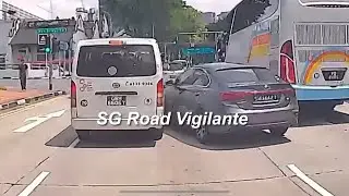 8aug2025  North Canal Road lane changing accident btw #GBH6606Y toyota hiace and #SMU442T kia cerato