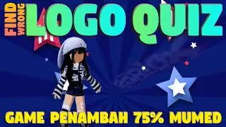 GAME PENAMBAH 75% MUMED 🤪😂 Roblox Indonesia 🇮🇩 Find Wrong Logo Quiz
