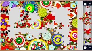 Colorful Floral Swirl 🌈// #abstractart #colorfulart #floralpatterns #artisticdesign @puzzlezone2080 