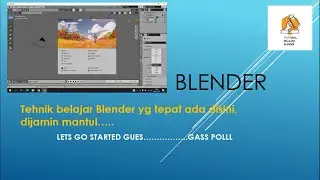 Tutorial Blender 3D dasar || Belajar Blender 3D pemula || TUTORIAL BELAJAR BLENDER 3D