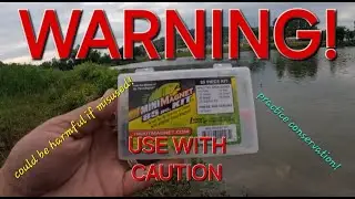Uncut bed fishing with mini magnet trout magnet.