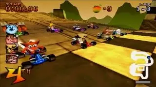 Crash Team Racing PS1 Demo Version Gameplay CTR