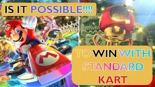 Mario Kart 8 Deluxe (Winning the Mushroom Cup with DEFAULT KART SETUP)