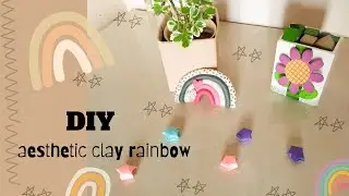 Diy aesthetic clay rainbow | diy polymer clay | diy clay #diy #diyclay #polymerclaydiy #clayrainbow