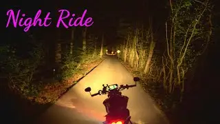 11:30 PM &ndash; Calm Night Ride - Ambient Motorcycle POV