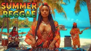 Reggae Chillout Bar by the Sea 🌊 Tropical Night Vibes for Relaxation 2025