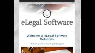 eLegal Software's Profile Page Tutorial