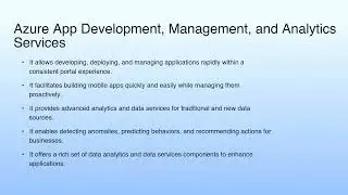 Azure App Development, Management, and Analytics Services | Cloud Computing Case Study with a Comme&hellip;