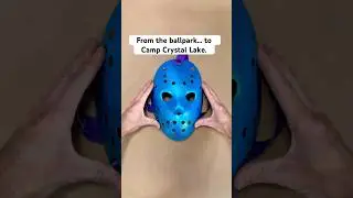 Turning Baseballs into Jason&rsquo;s Mask! #diy #cosplay #mask #art #horror #baseball #fridaythe13th