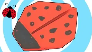 How to make an origami LadyBug🐞Video Instructions