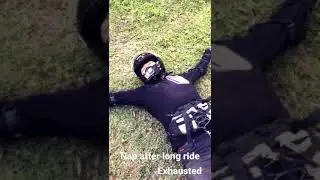 Badly Exhausted after long ride, it was shoot by my friend. my 1st ever long bike ride in my life.